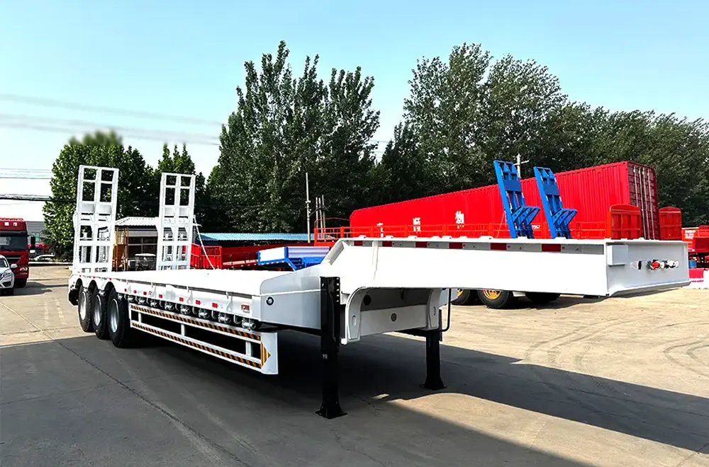 Faw Heavy Duty Flatbed Semi Trailer (2)