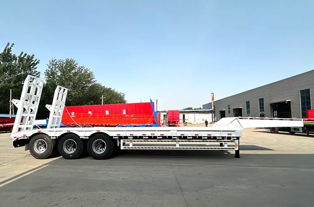Faw Heavy Duty Flatbed Semi Trailer (3)