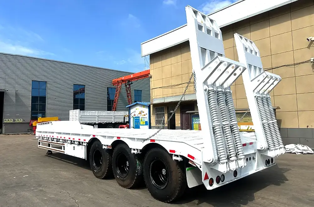 Faw Heavy Duty Flatbed Semi Trailer (4)