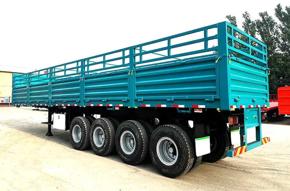Faw china Drop Side Semi Trailer (3)