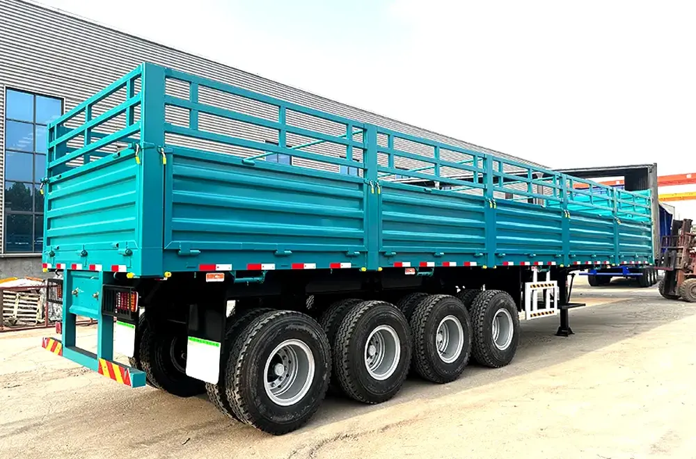 Faw china Drop Side Semi Trailer (4)