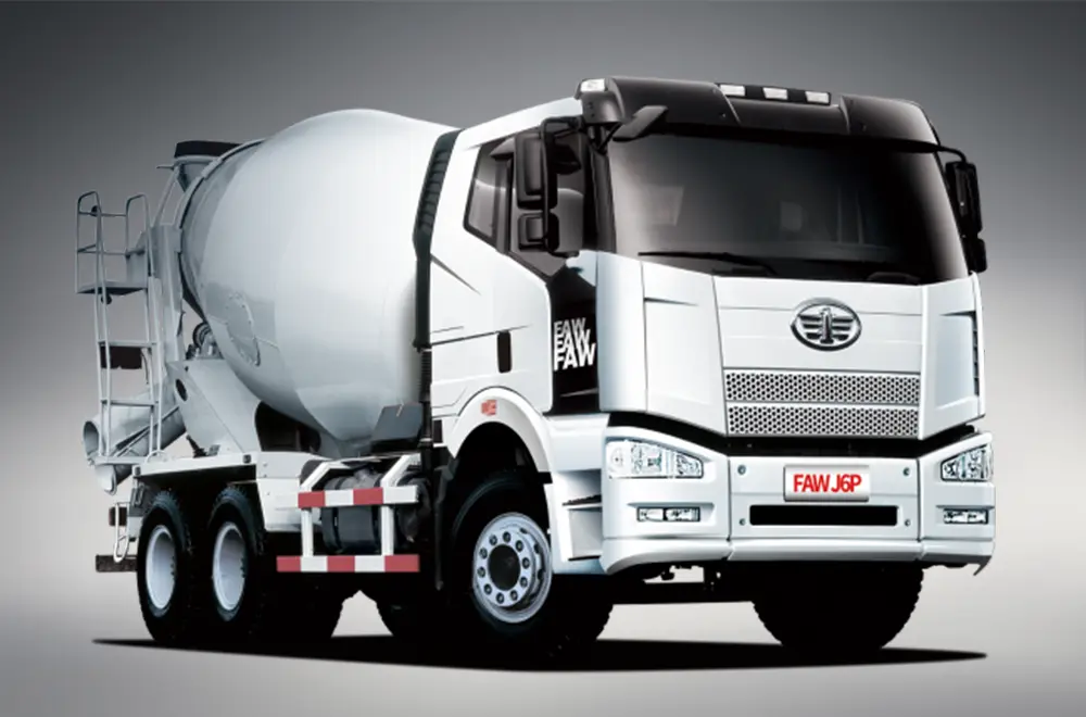 FAW J6P 6×4 Concrete Mixer Truck (4)