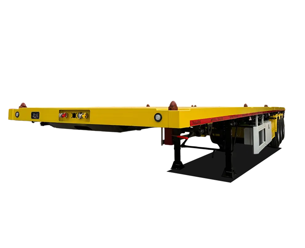 Faw 3 Axles Flatbed Semi Trailer (1)