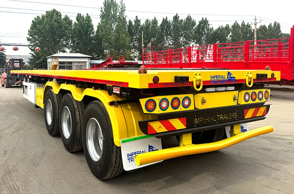 Faw 3 Axles Flatbed Semi Trailer (6)