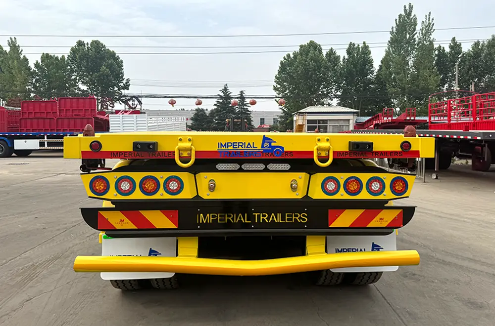 Faw 3 Axles Flatbed Semi Trailer (7)