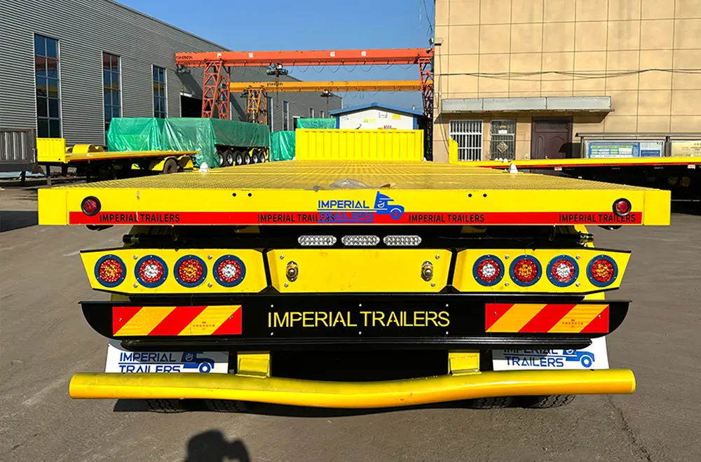 Faw 4 Axles Flatbed Drawbar Trailer (6)