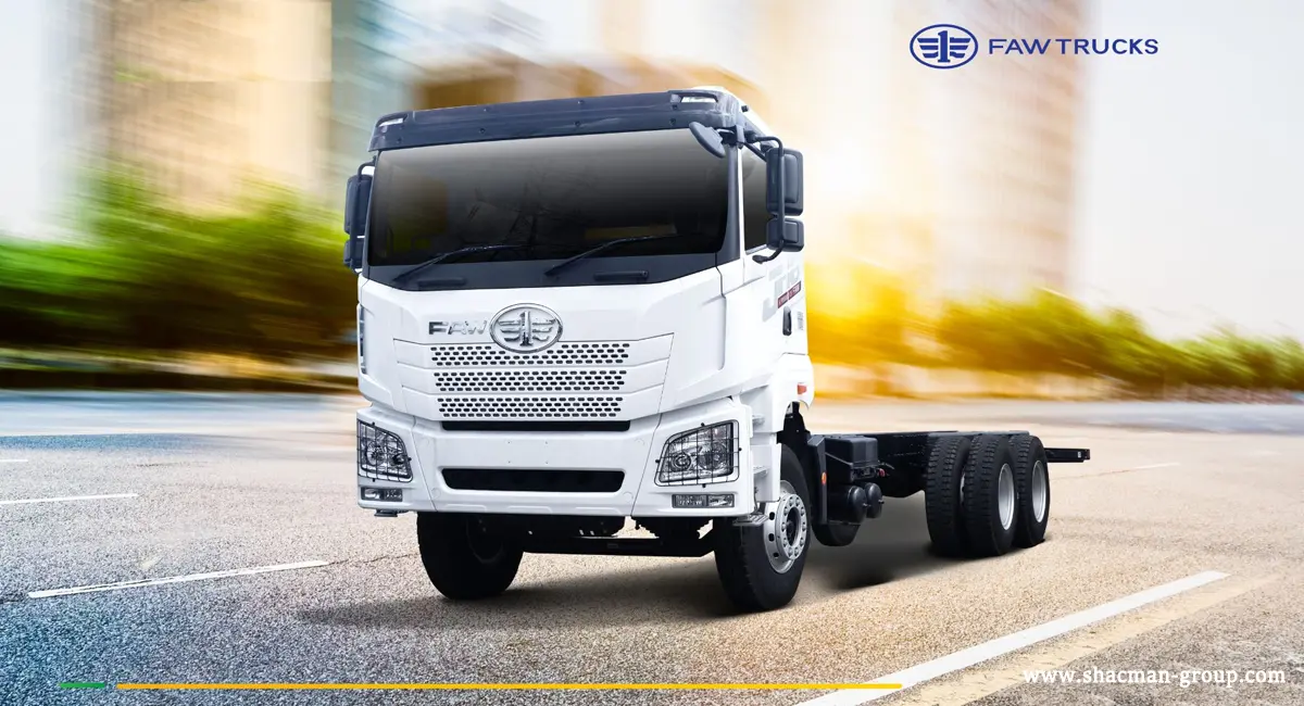 White FAW chassis truck for export to Indonesia
