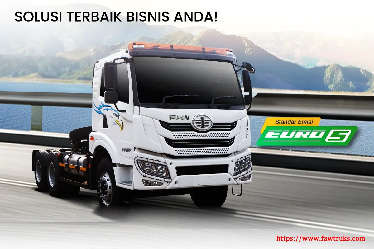 FAW Euro 5 tractor head for Indonesian business logistics