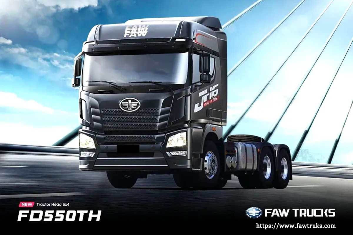 FAW FD550TH 6x4 tractor head for long-haul transport in Indonesia