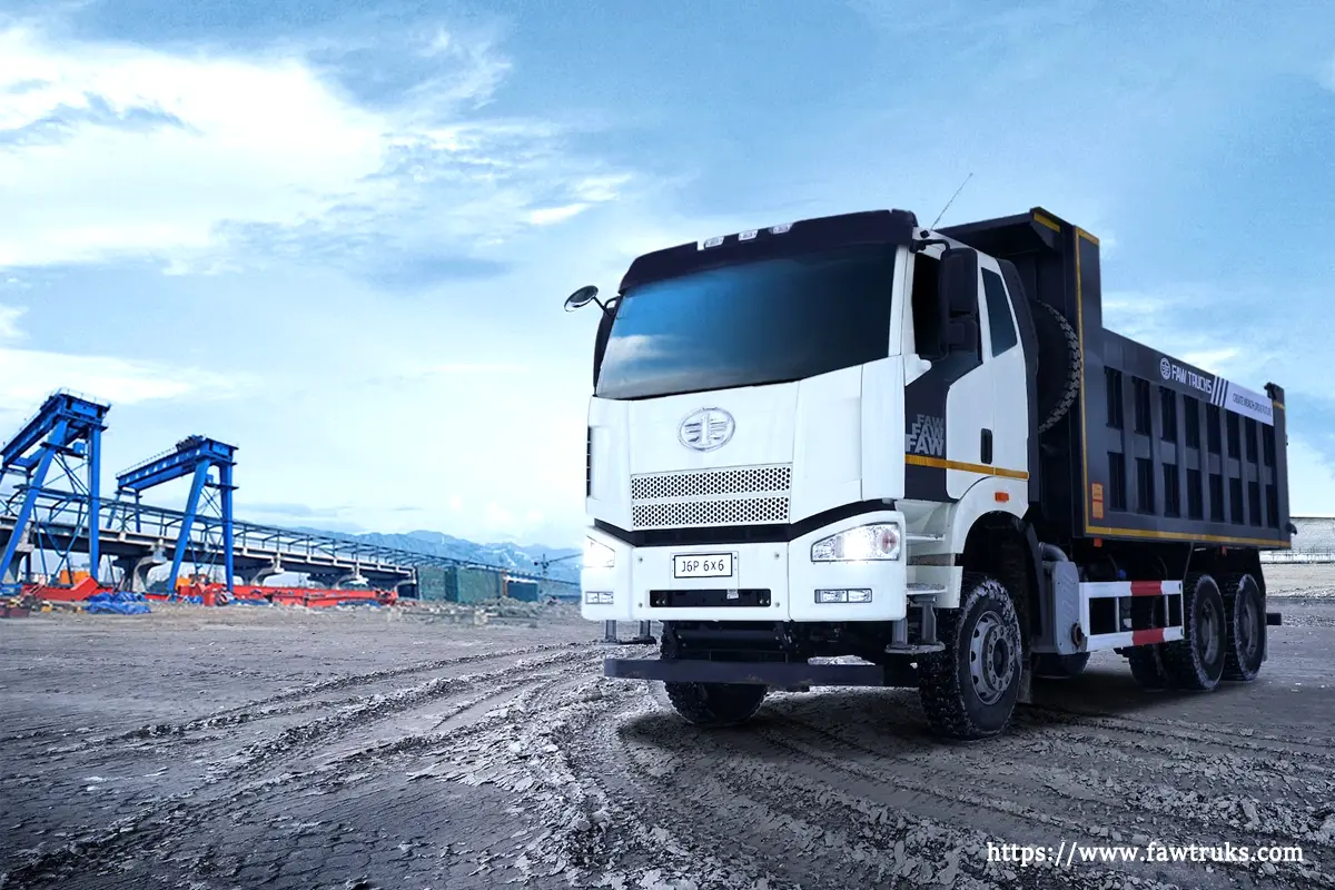 FAW J6P 6×6 Dump Truck – Built for Mining and Heavy-Duty Operations