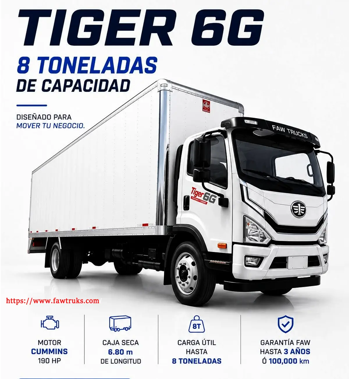 FAW Tiger box truck used for warehouse delivery in the Philippines