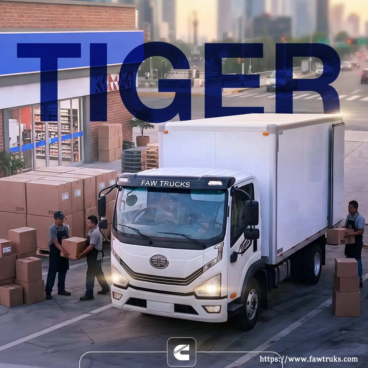 FAW Tiger box truck used for warehouse delivery in the Philippines